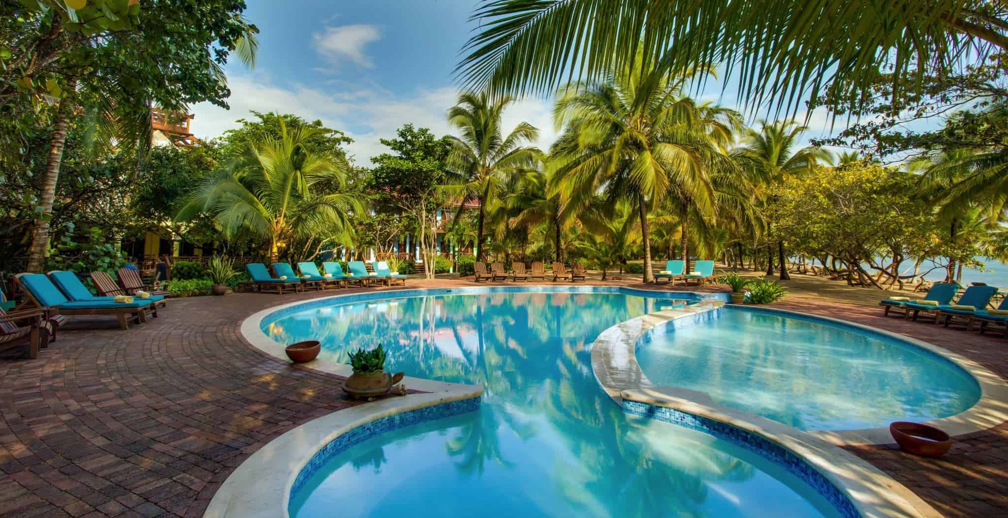 Belize Resort Pool View at Hamanasi