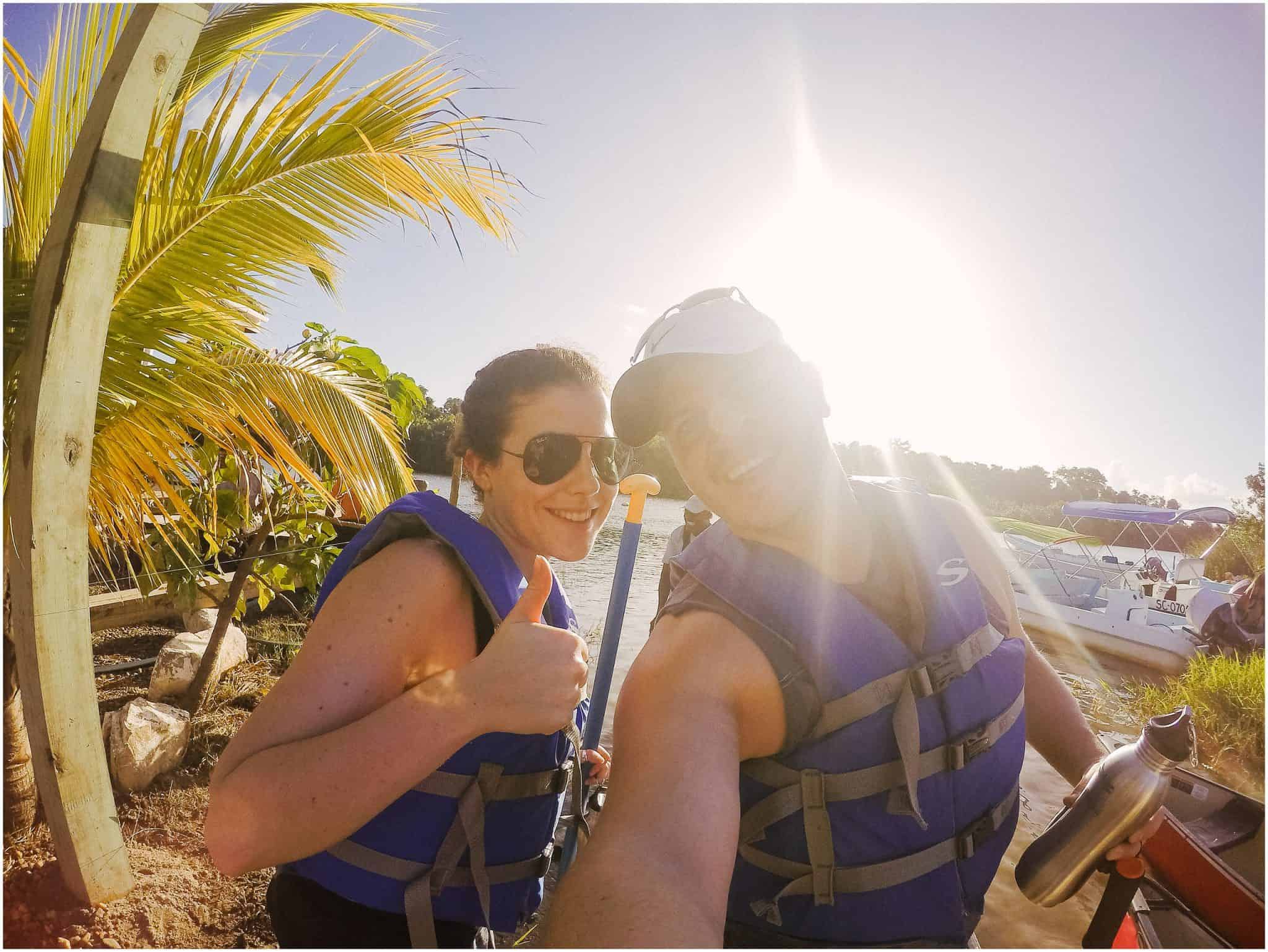 Jaron & Anna on the Jungle River Canoe Adventure